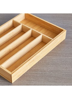 Home Box صينية أدوات المائدة من الخيزران 33x4.5x23 سم  - Image 4