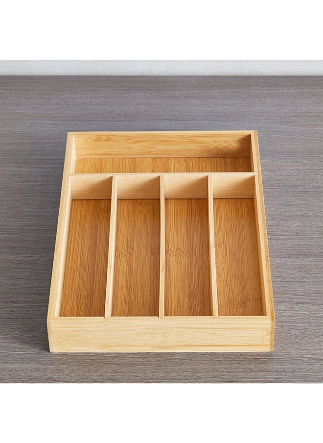 Home Box Bamboo Cutlery Tray 33x4.5x23 cm  - Image 3