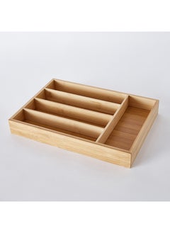 Home Box صينية أدوات المائدة من الخيزران 33x4.5x23 سم  - Image 5