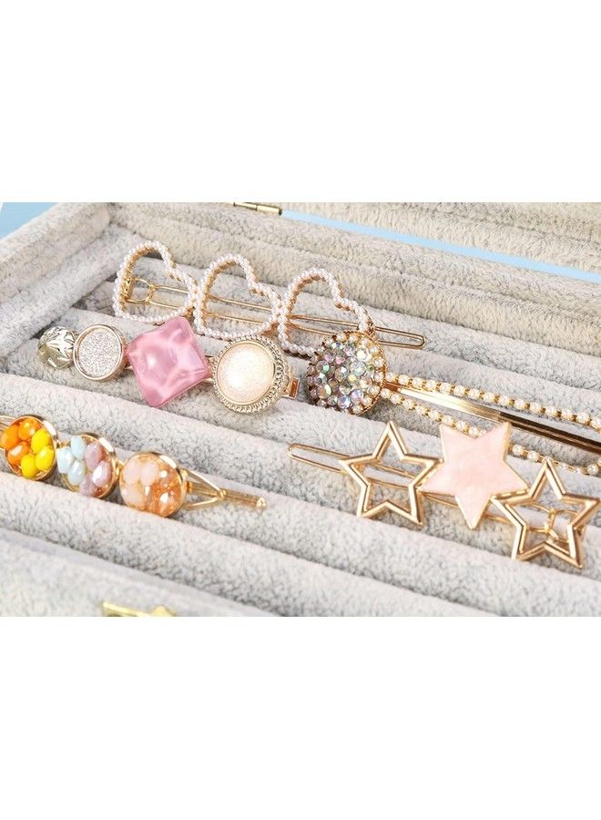 ANNACREATIONS 8 Piece Korean Style Pearl Metal Hair Clips Plastic Pearl Barrettes Hairpin For Women & Girls(Pink) - Image 3