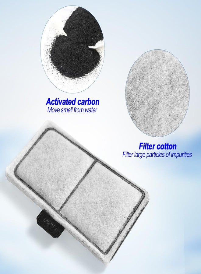 NQEUEPN 8pcs Filter Cartridges Compatible with EF-S, 2.2x3.8inch Fish Bowl Filter Fish Tank Filters Aquarium Replacement Cartridges for Water Filtration - Image 3