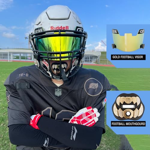 LeCool Football Mouth Guard with Connected Strap- 3D Beast Chrome Adult and Youth Mouth Guard-Mouth Piece for Sports for Maximum Air Flow and Teeth Protection (Black, with Diamonds) - Image 4