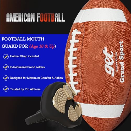LeCool Football Mouth Guard with Connected Strap- 3D Beast Chrome Adult and Youth Mouth Guard-Mouth Piece for Sports for Maximum Air Flow and Teeth Protection (Black, with Diamonds) - Image 2