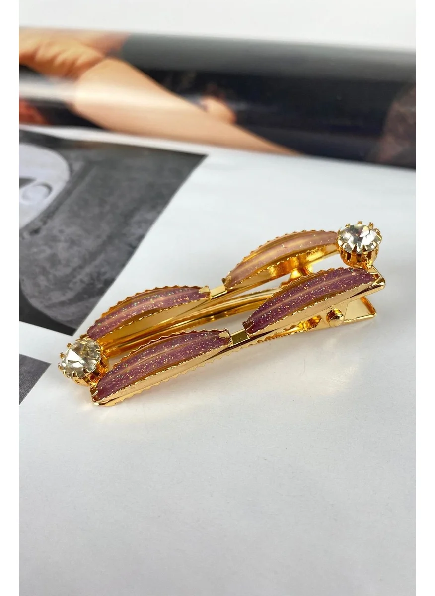 باهلس Women's Crystal Stone Luxury Pencil Buckle