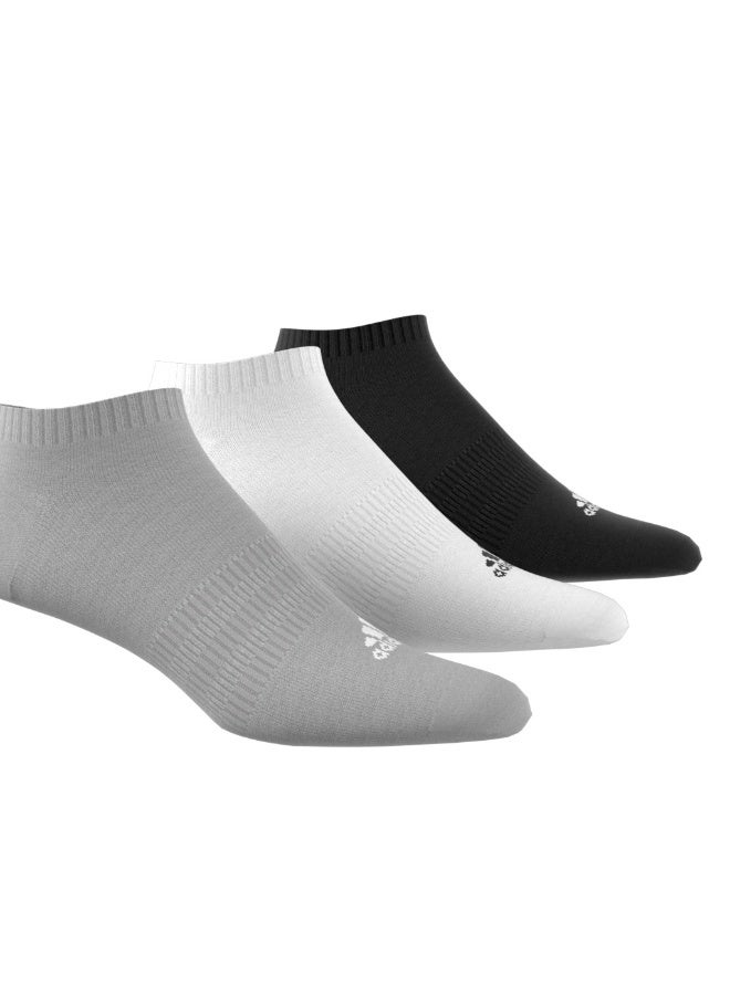Adidas thin&light sportswear 3 pair pack unisex no show socks - Image 3