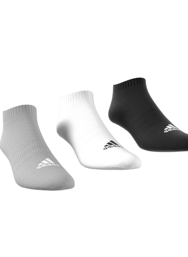 Adidas thin&light sportswear 3 pair pack unisex no show socks - Image 2