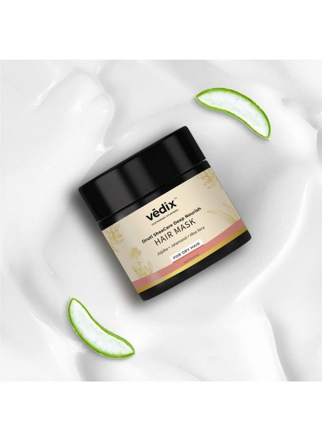 Vedix Ayurvedic Hair Mask Customized Druti Sheacare Deep Nourish Hair Mask For Dry And Frizzy Hair With Jojoba + Jatamansi + Aloe Vera 200Gm  - Image 3