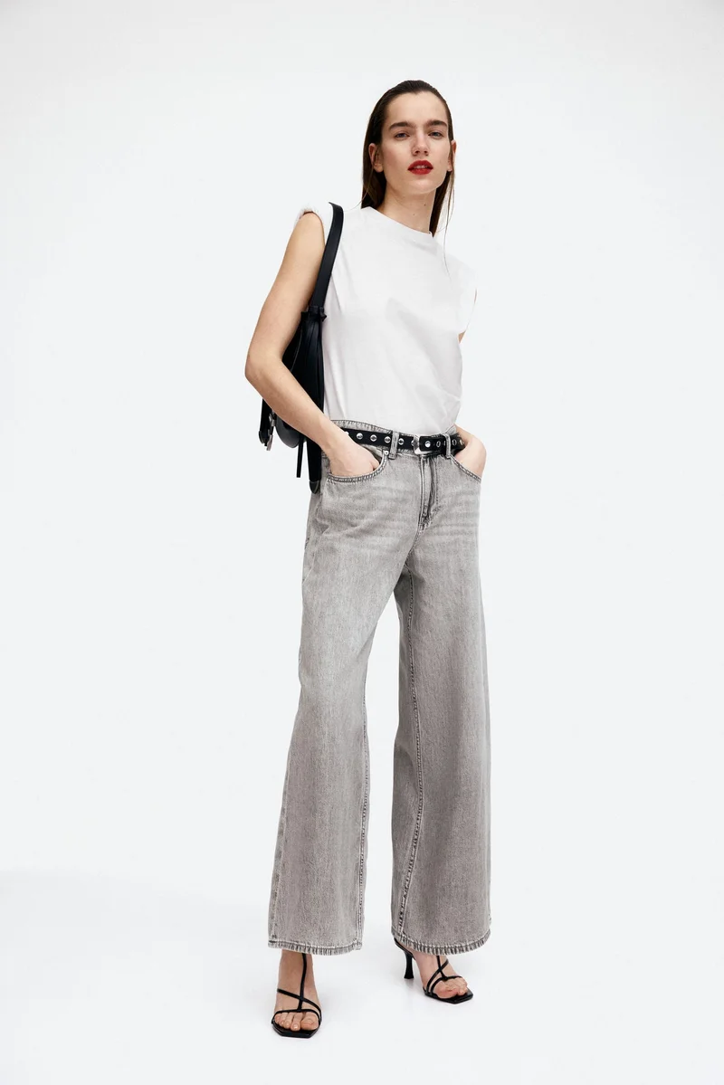 اتش اند ام Baggy Wide Low Jeans