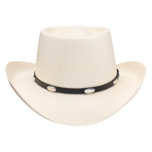Stetson 10X Royal Flush Straw Cowboy Hat (US, Numeric, 6 7/8, Natural) - Image 3
