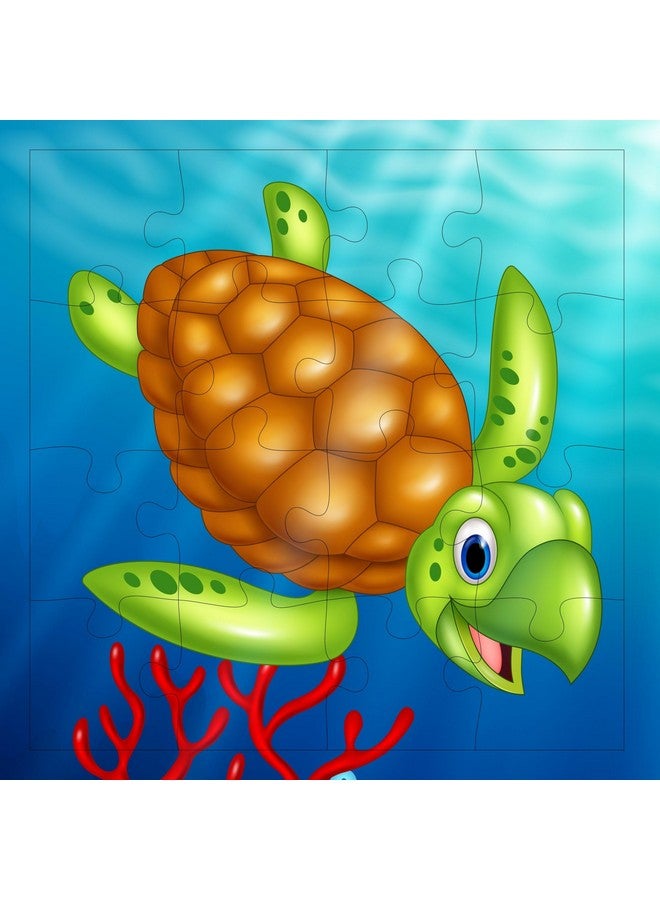 Fiddlys Fiddly's Jigsaw Puzzles 16 Pieces for Kids Ages 3+ (Sea World Pack of 4) - Image 4