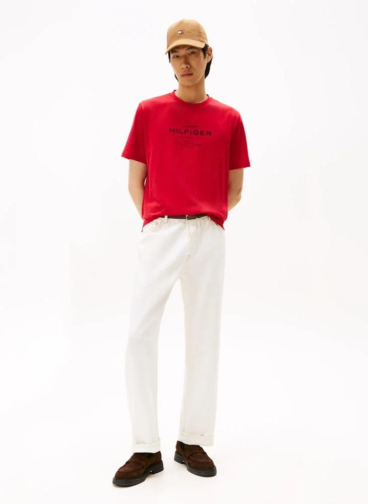 TOMMY HILFIGER  Graphic Logo Crew Neck T-Shirt for Men | Best Price UAE
