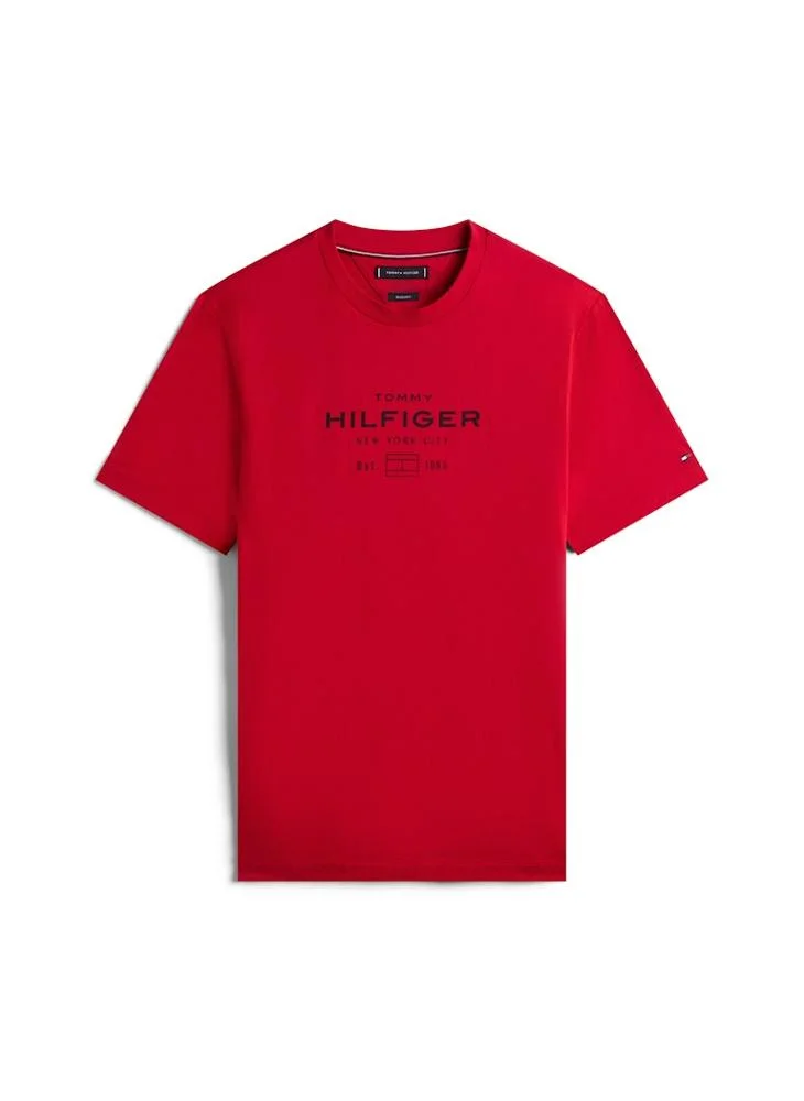TOMMY HILFIGER  Graphic Logo Crew Neck T-Shirt for Men | Best Price UAE