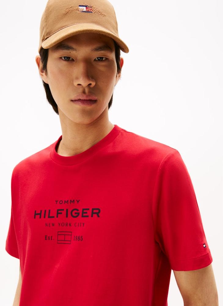 TOMMY HILFIGER Graphic Logo Crew Neck T-Shirt - Image 3