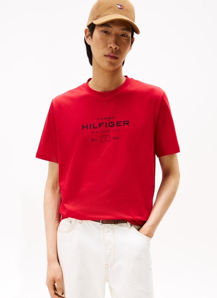 TOMMY HILFIGER Graphic Logo Crew Neck T-Shirt - Image 1