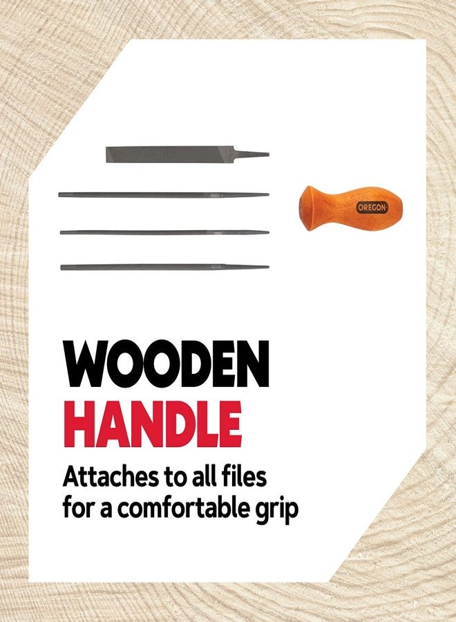 أوريجون طقم شحذ منشار سلسلة أوريغون العالمي، 7 قطع - يتضمن مبردًا دائريًا بمقاس 5/32 بوصة و3/16 بوصة و7/32 بوصة، ومبردًا مسطحًا بمقاس 6 بوصات، ومقبضًا، ودليلًا للتقديم، وحقيبة سفر (617067) - Image 3