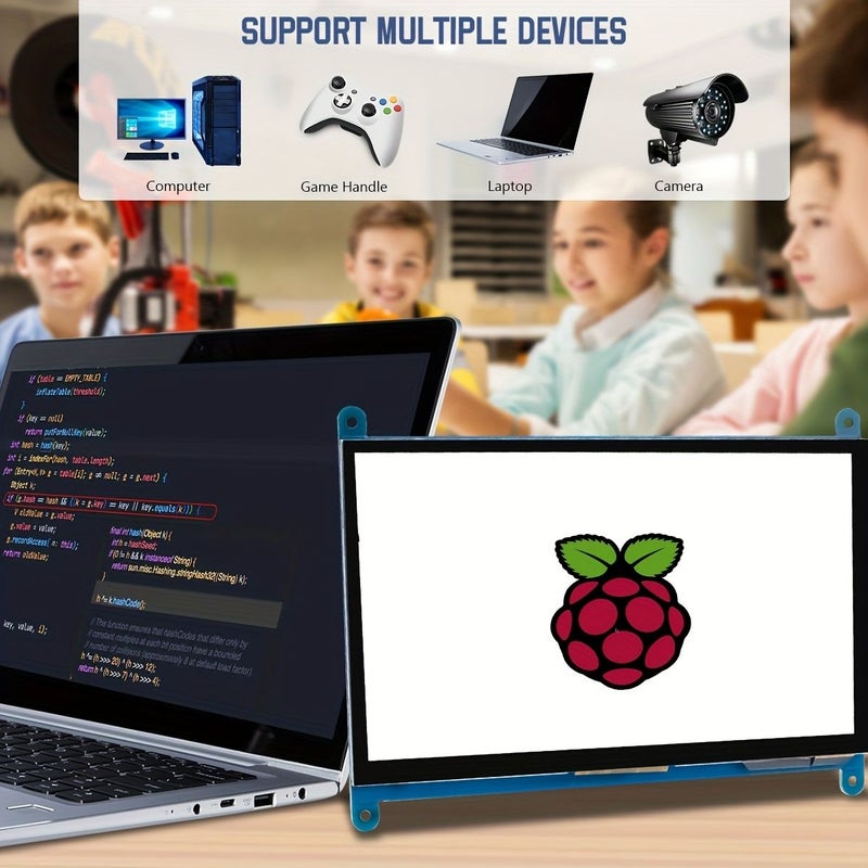 7 Inch IPS LCD Touch Screen Display Monitor 1024x600 Capacitive Panel for Raspberry Pi 5 4 3 Zero W Windows 10 8 7 - Image 4