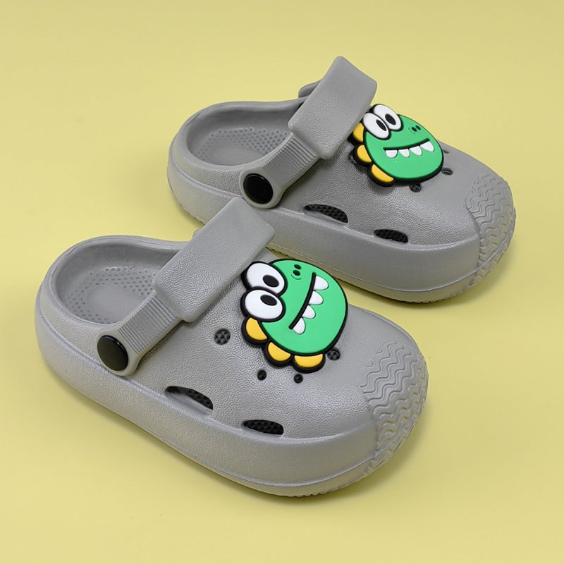 New Style Comfortable Cartoon Clogs For Boys And Girls, Summer Home Outdoor Leisure Animal Closed-Toe Non-Slip Clogs - Image 1