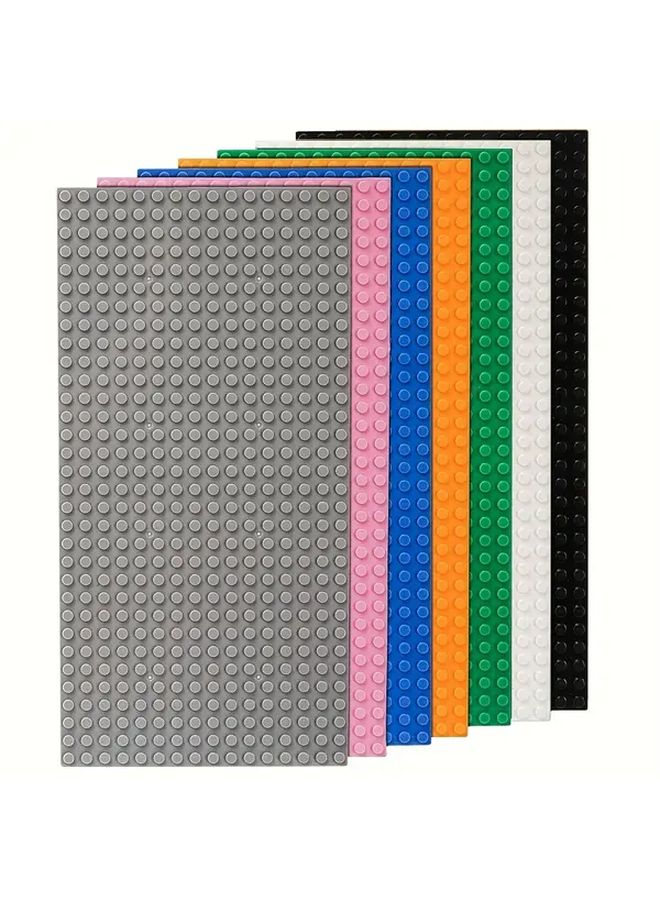 7 PCs 16x32 Dot Matrix Building Block Base Plates Compatible with Other Brands DIY Assembly - Image 2
