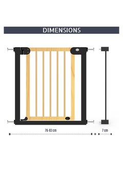 Baby Safe Wooden Safety Gate w/t 7cm Black Extension - Natural Wood - pzsku/Z9F1A9837A6DD7BDDB9C7Z/45/_/1685794364/9648557f-fa2c-4c92-969a-1c87772f88de