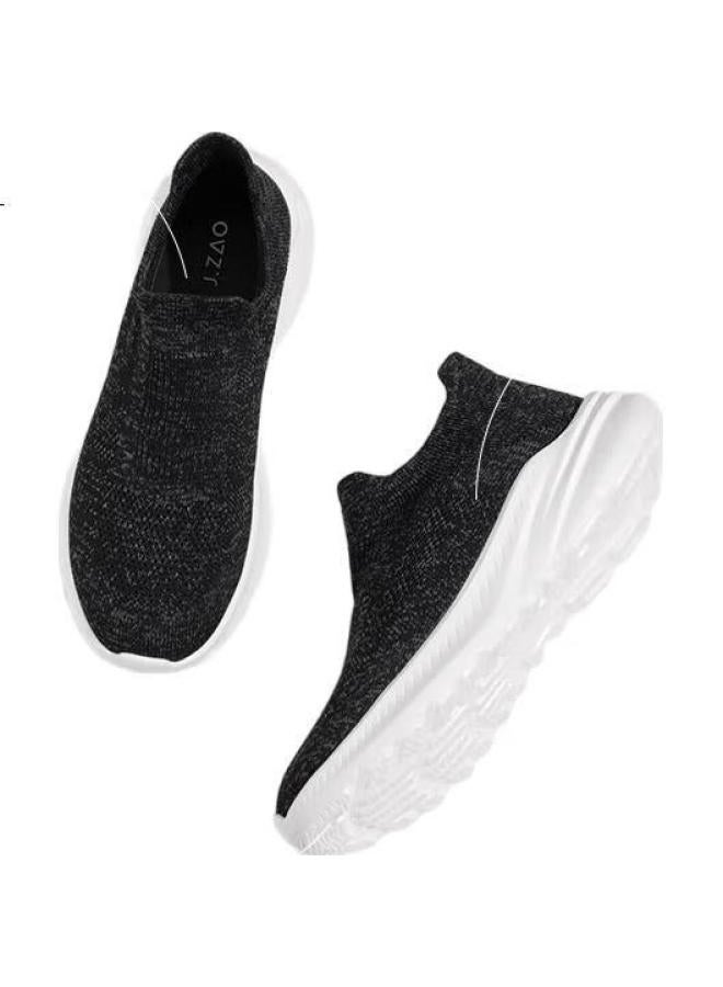 JD.com Air Ultra-Light Generation 2 Casual Walking Shoes Summer New Mesh Shoes Slip-On Shoes Men Black Size 42 - Image 3