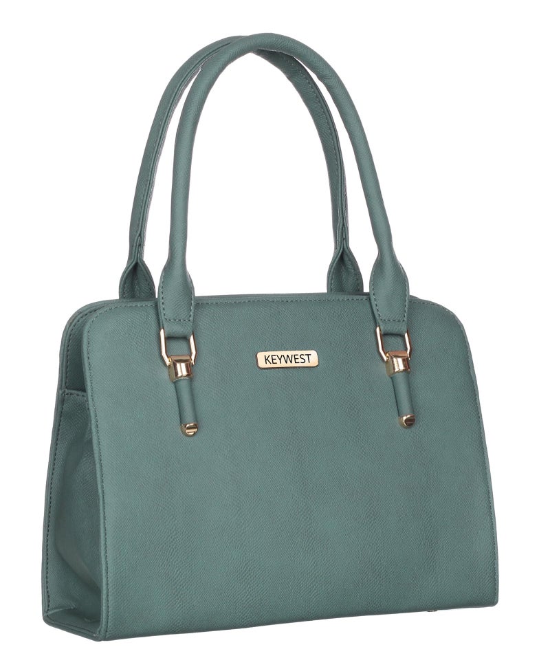 Keywest Women's Squarish Satchel Tote Handbag for Women | Ladies purse | Stylish Shoulder Bag | Gift For Woman | Grey - Image 2