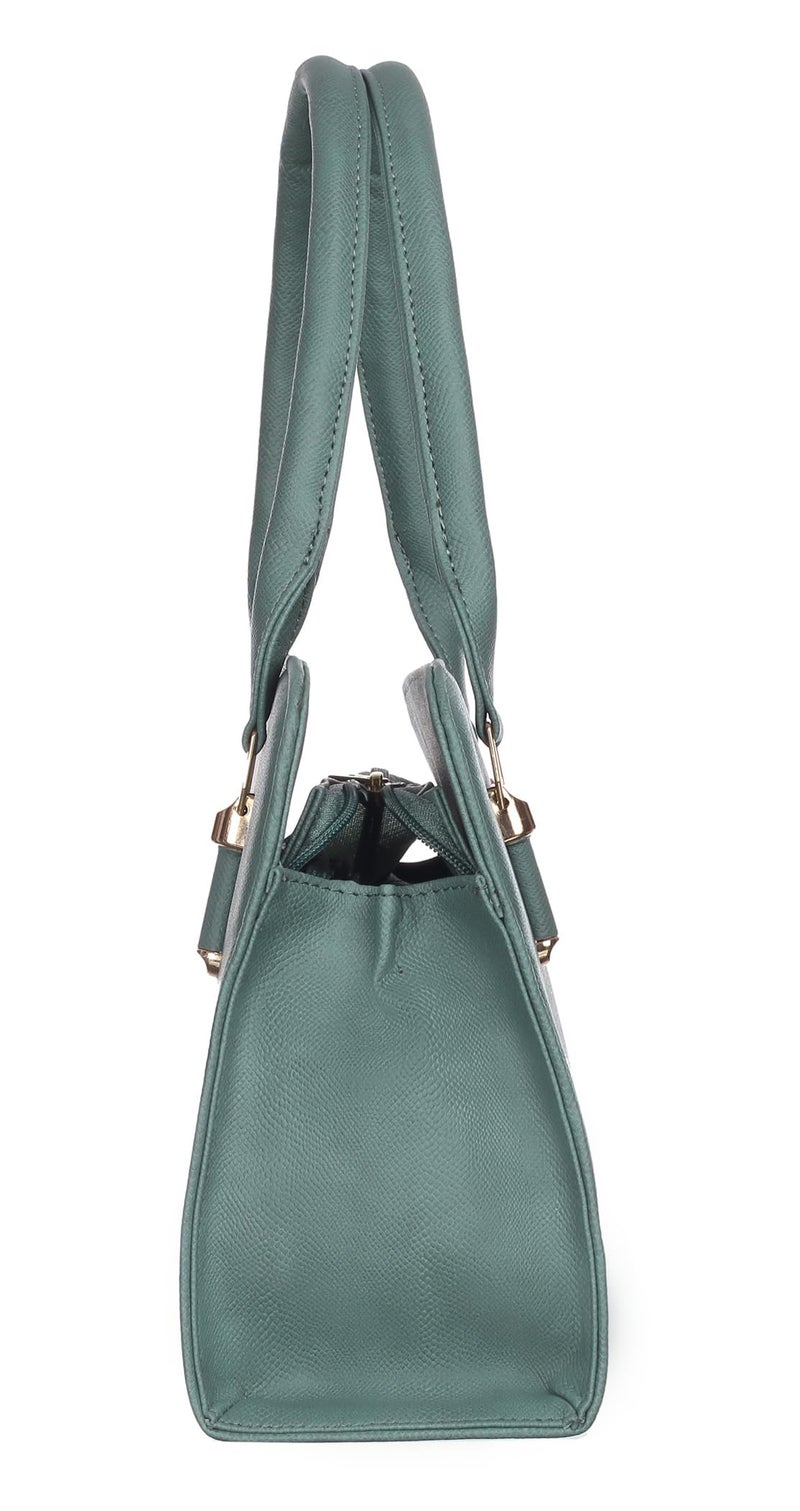 Keywest Women's Squarish Satchel Tote Handbag for Women | Ladies purse | Stylish Shoulder Bag | Gift For Woman | Grey - Image 3