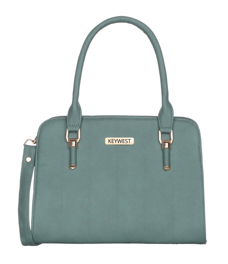 Keywest Women's Squarish Satchel Tote Handbag for Women | Ladies purse | Stylish Shoulder Bag | Gift For Woman | Grey - Image 1