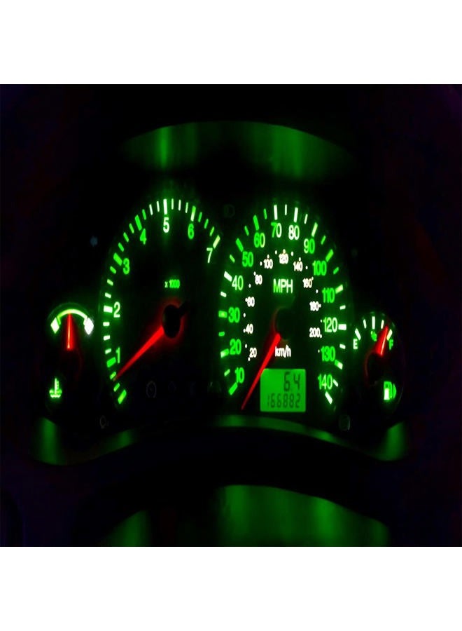 AUXLIGHT Green T5 37 74 2721 PC74 PC37 LED Bulb, 3030 Chips Super Bright 12 Volt Replacements, Interior Dome Map Dashboard Indicator Instrument Panel Gauge Cluster Lamp Lights (Pack of 10) - Image 5