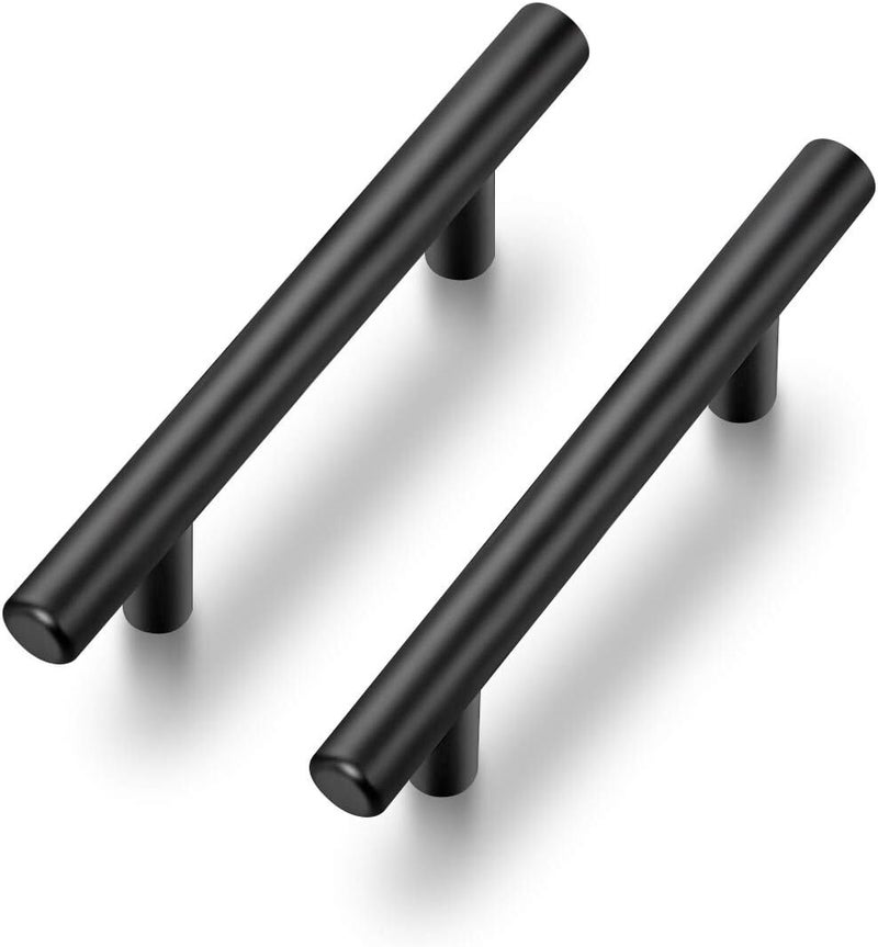 Ravinte 30 Pack | 5 Inch Cabinet Pulls Matte Black Stainless Steel Kitchen Drawer Pulls Cabinet Handles 5 InchLength, 3 Inch Hole Center - Image 1