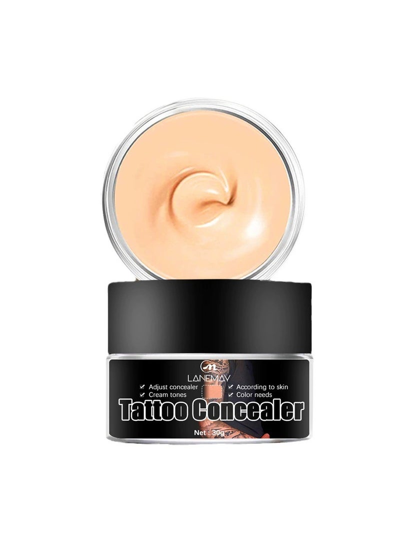 LANEMAY Tattoo Concealer Cream Waterproof Long Lasting Full Coverage for Scar Acne Dark Circles Face and Body Use - Image 1