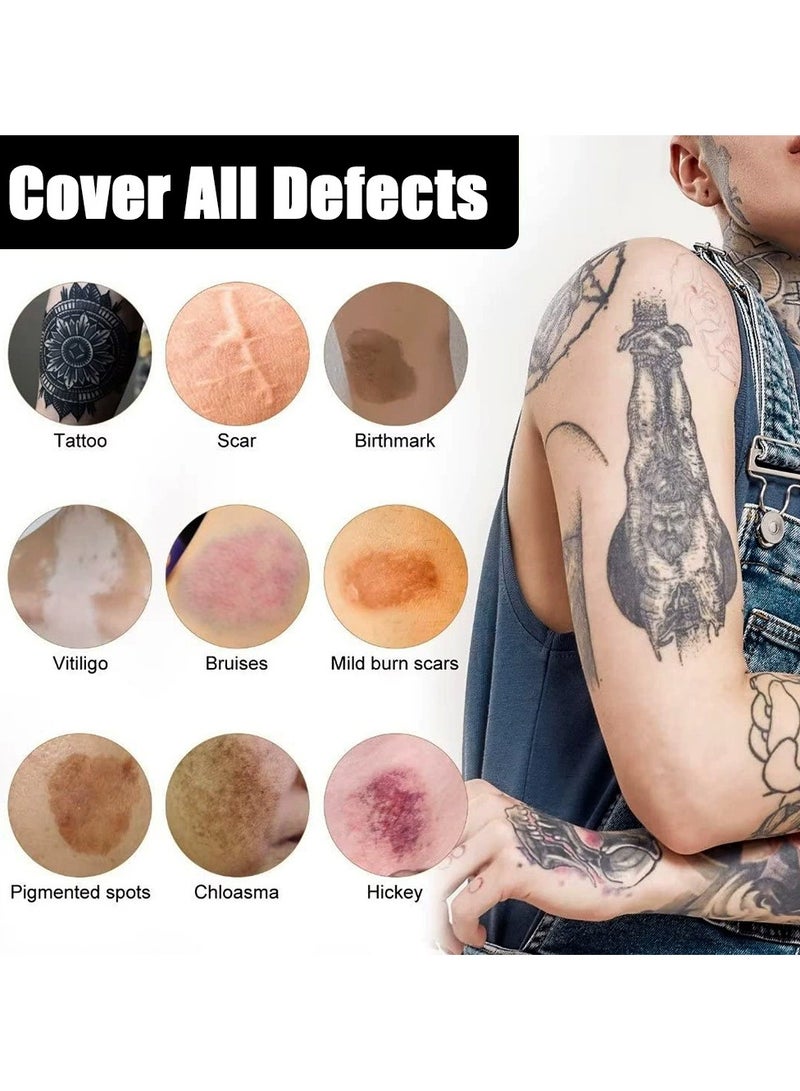 LANEMAY Tattoo Concealer Cream Waterproof Long Lasting Full Coverage for Scar Acne Dark Circles Face and Body Use - Image 3