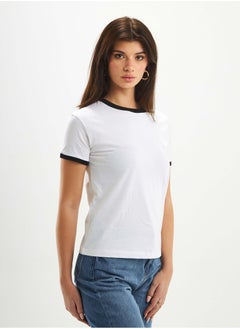 Regular-Fit White Short Sleeve T-Shirt. - pzsku/Z9F1AE42E56FDD8A98276Z/45/_/1721563093/ebac799a-5e8a-4ee0-9a4c-af8585af48a9