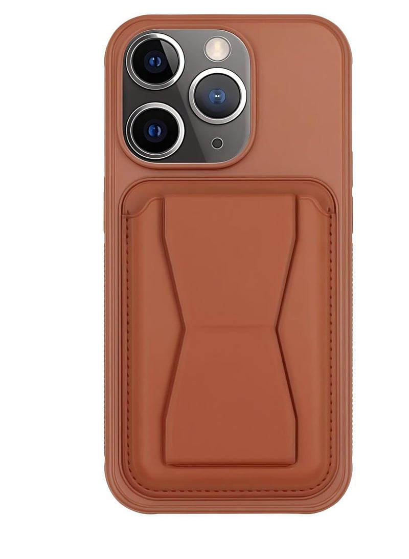 Leather Case Compatible for iPhone 16 pro max Shockproof Leather Back Card Storage & case built-in Stand PU leather for a stylish look, comfortable grip