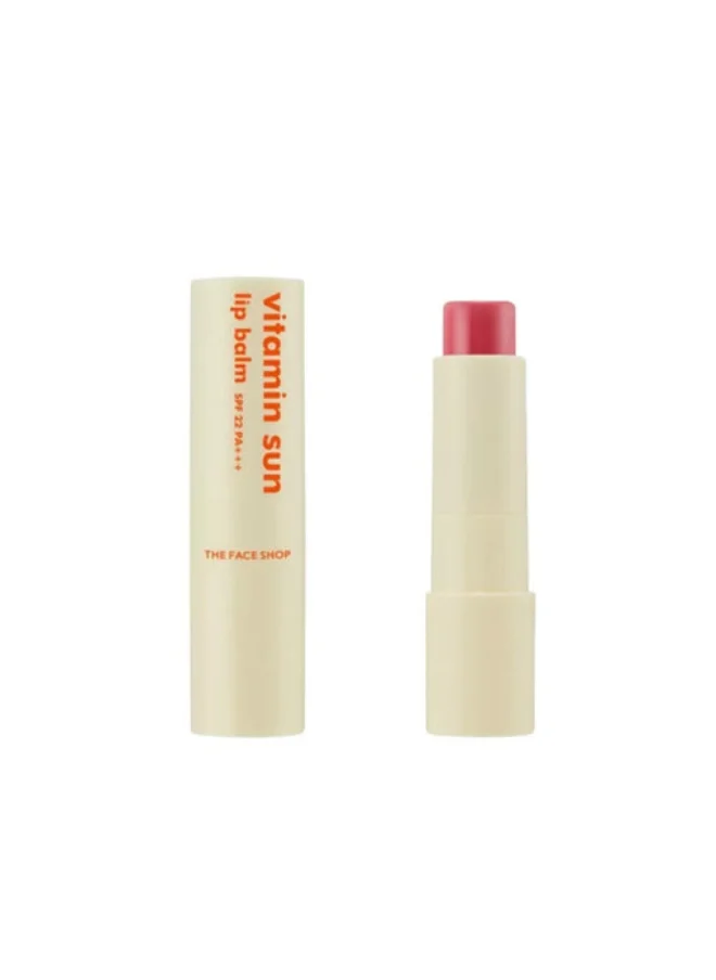 THE FACE SHOP The Face Shop Vitamin Sun Lip Balm - 02 Pink