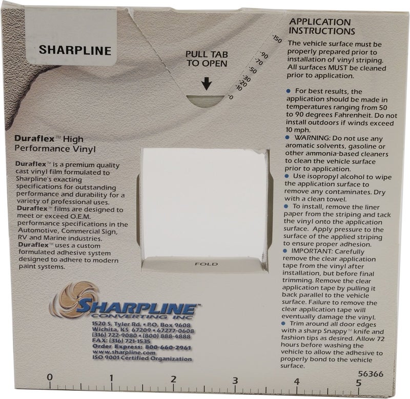 Sharpline Converting شريط باربيد واير شاربلاين 206 - 1/2" × 150' - 058 - فضي معدني على شفاف - Image 4