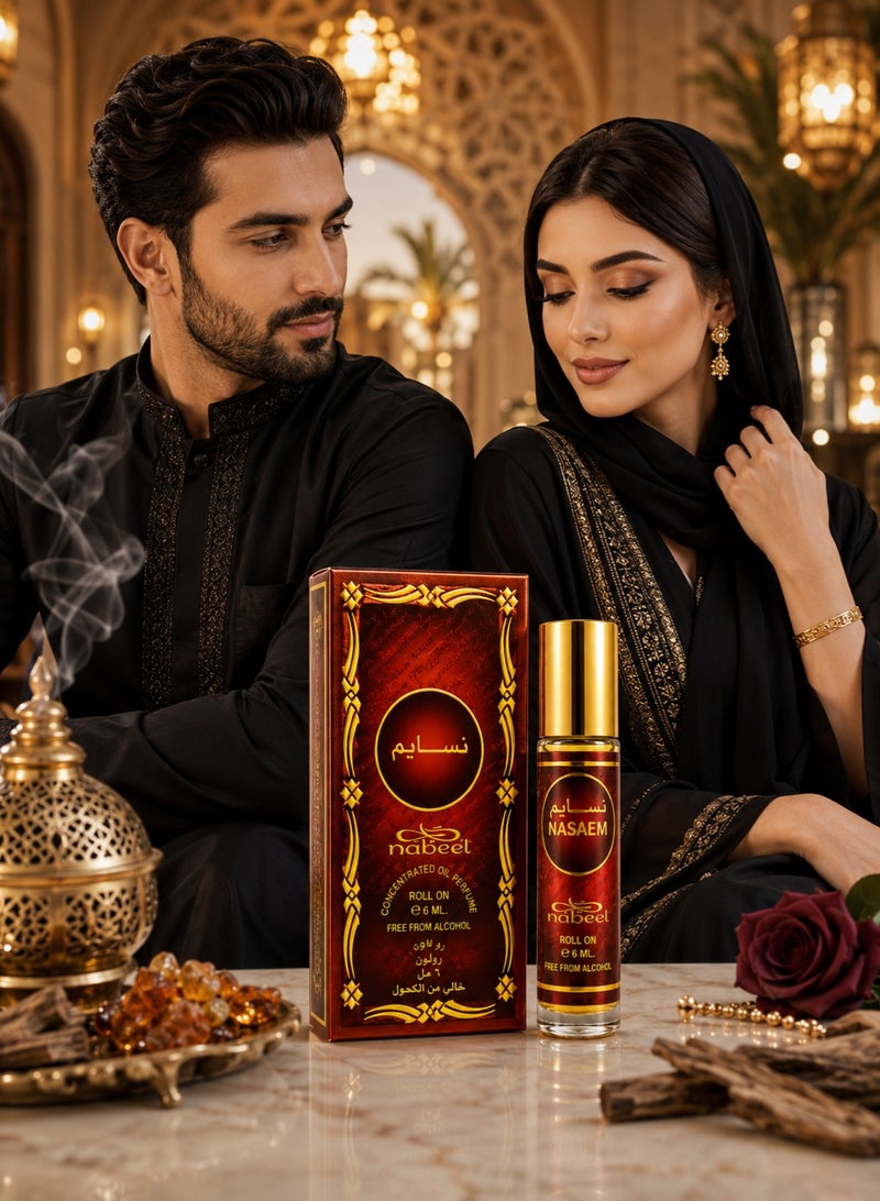 نبيل 3 قطع نبيل نسائم عطر دوار خالي من الكحول 6 مل - Image 2