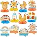 Moinchore 12 Pcs Here Comes The Son Baby Shower Decorations Honeycomb Centerpieces Welcome Here Comes The Son Table Decoration Sunshine Rainbow Bottle Stroller Table Topper for Baby Shower Party Favor - Image 2