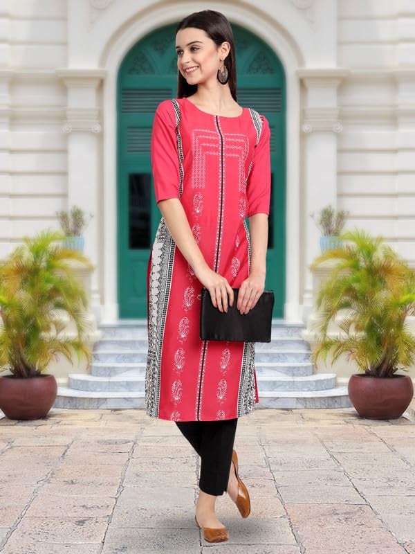 Tee Projekt Printed Crepe Kurti for Women ll Modern Kurtis: for The Trendy You (Pack of 6) - Image 3
