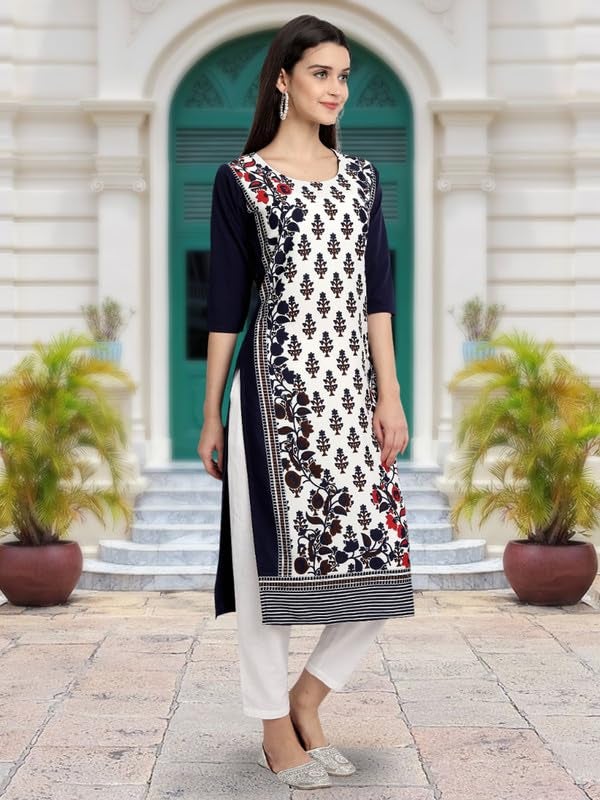Tee Projekt Printed Crepe Kurti for Women ll Modern Kurtis: for The Trendy You (Pack of 6) - Image 4