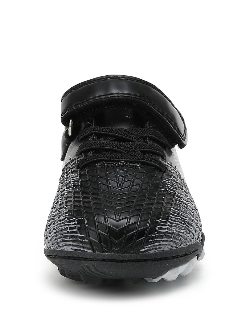 SKY VIEW Boys And Girls Soccer Cleats Turf Soccer Shoes For Kids Indoor Outdoor Children Unisex Football Boots IC or IN Flat Wide Training Sneaker Black - Image 3