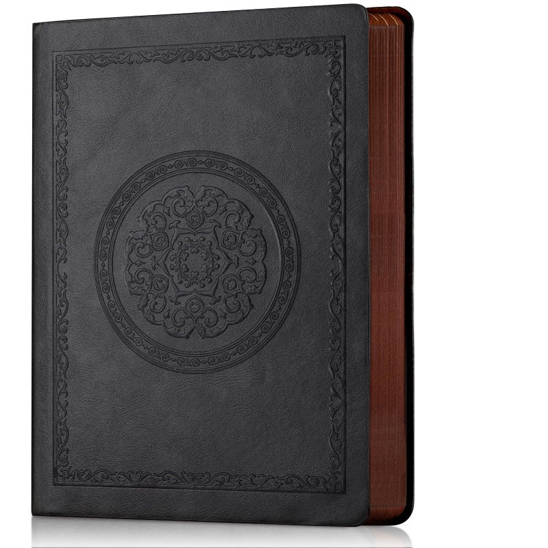 Fetinar Leather Vintage Journal Notebook,300 Pages,Leather Softcover Lined Journal Notebooks for Women Men,Notebook Journals for Writing Travel,Business,Office,5.7'' X 8.3'' - Image 1