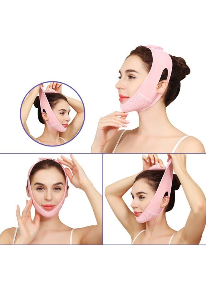 BSROLUNA - V line Lifting Mask Double Chin Reducer - Double Chin Eliminator - Face Lifting Belt, Face Slimmer,Chin Strap For Double Chin For Women, Face Belt, Tightening Skin Preventing Sagging Face Lift Tape - Image 1