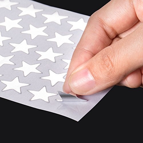 EBOOT Star Stickers 1750 Count Self-Adhesive Stickers Stars (Silver) - Image 3