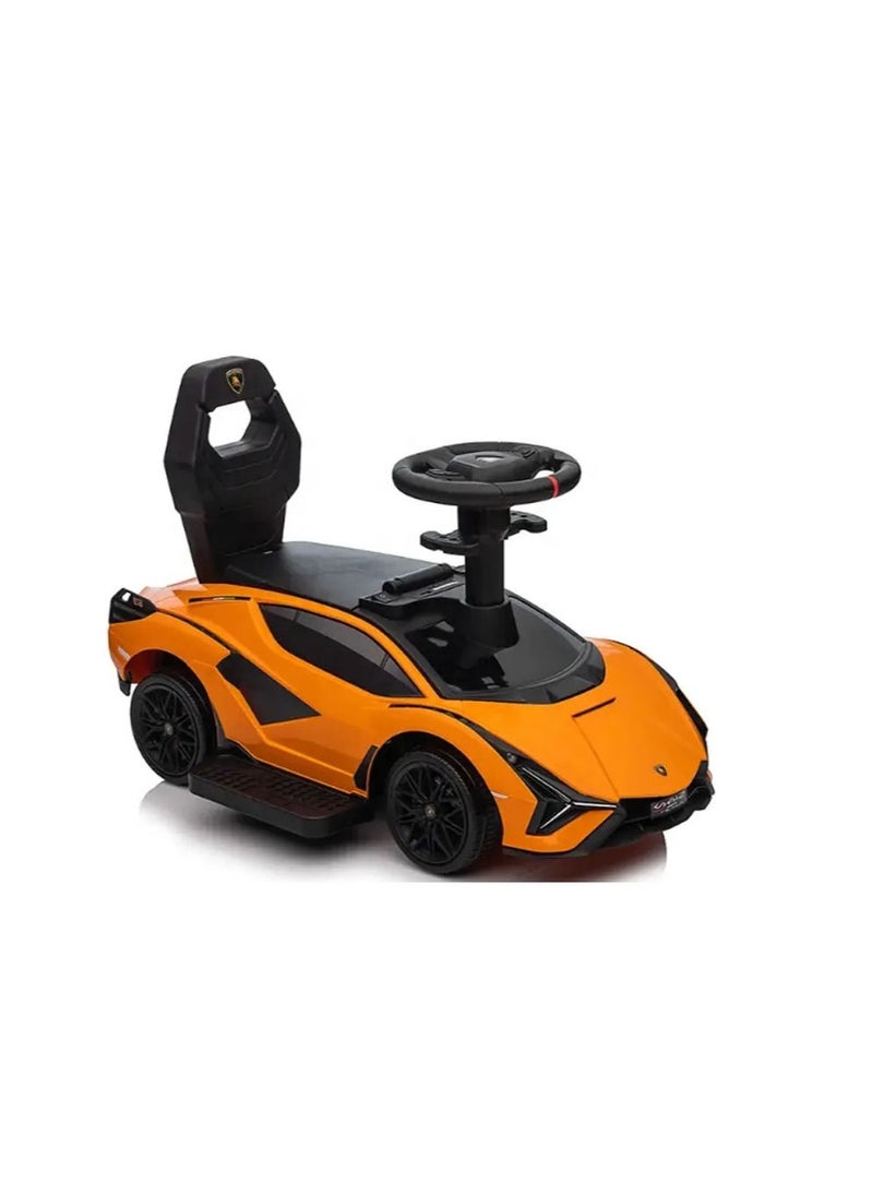 FACTUAL TOYS Lamborghni Sian FKP 37 Pusher car - Orange  - Image 3