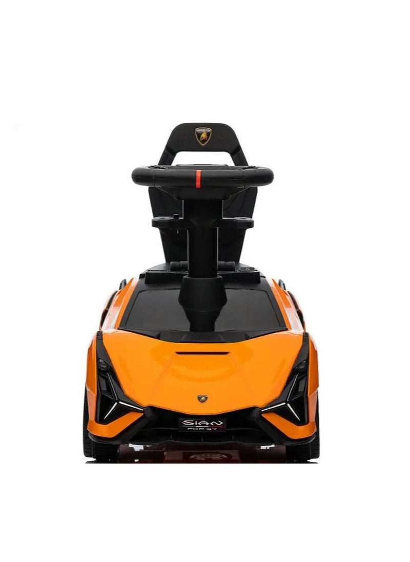 FACTUAL TOYS Lamborghni Sian FKP 37 Pusher car - Orange  - Image 2