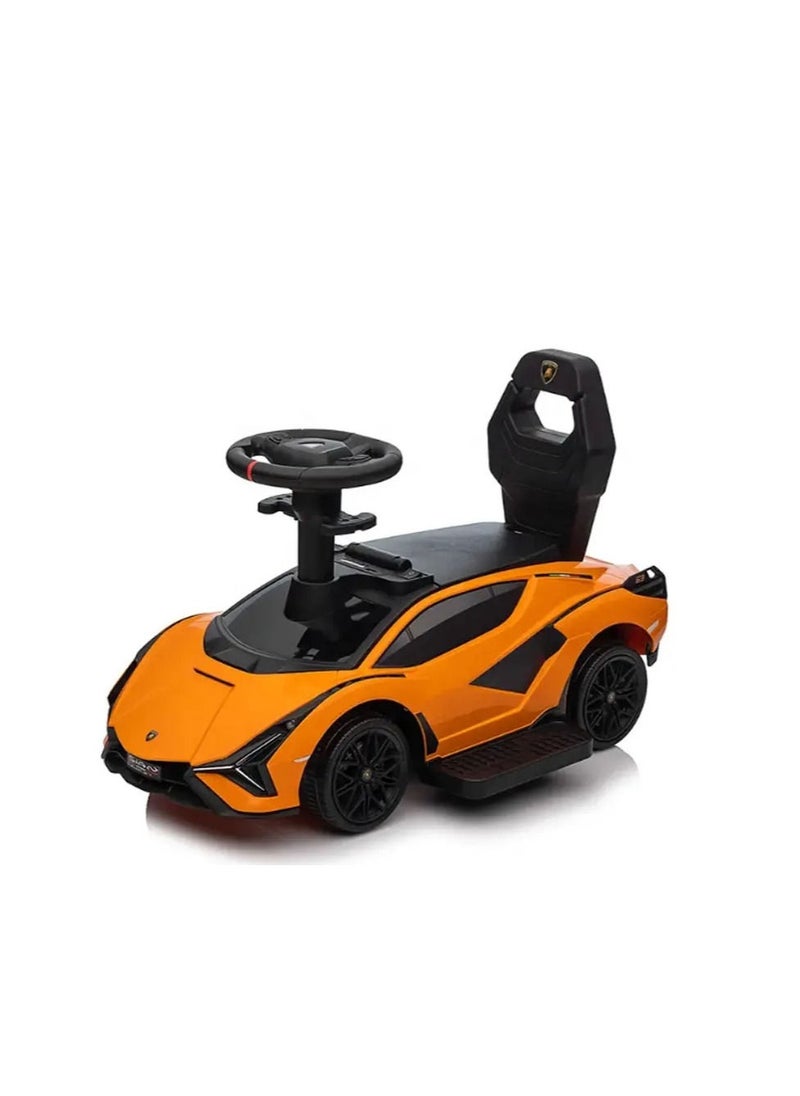 FACTUAL TOYS Lamborghni Sian FKP 37 Pusher car - Orange  - Image 1