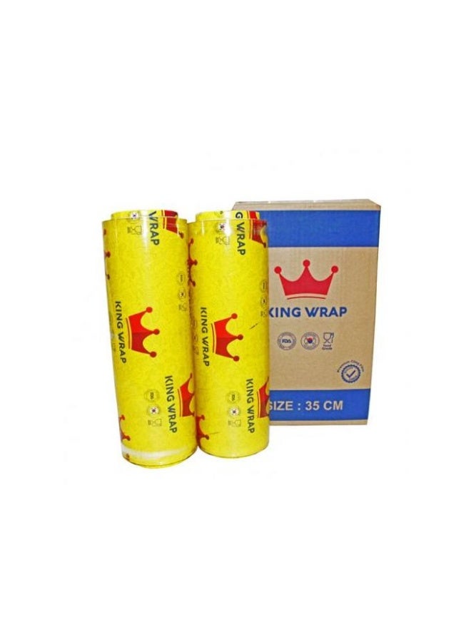 KING WRAP Kingwrap Cling Film 35 - 2 Roll for Food Preservation - Image 1