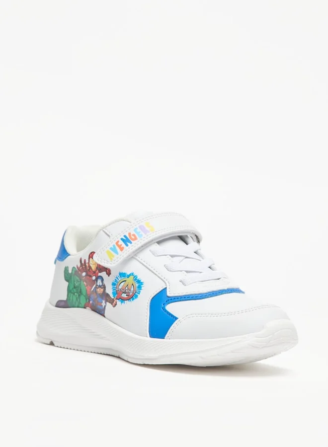 MARVEL Marvel Avengers Print Sneakers with Hook and Loop Closure