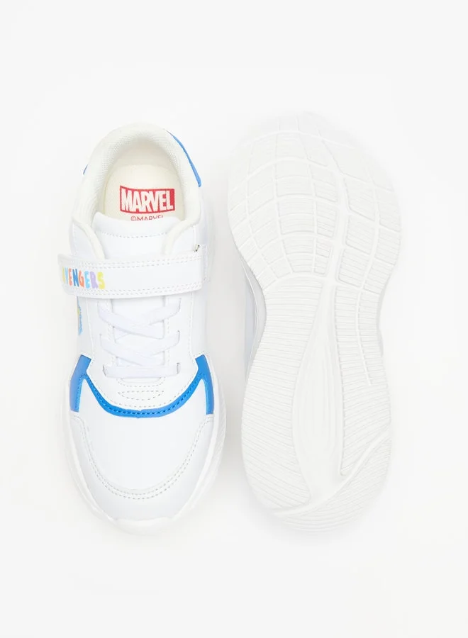 MARVEL Marvel Avengers Print Sneakers with Hook and Loop Closure