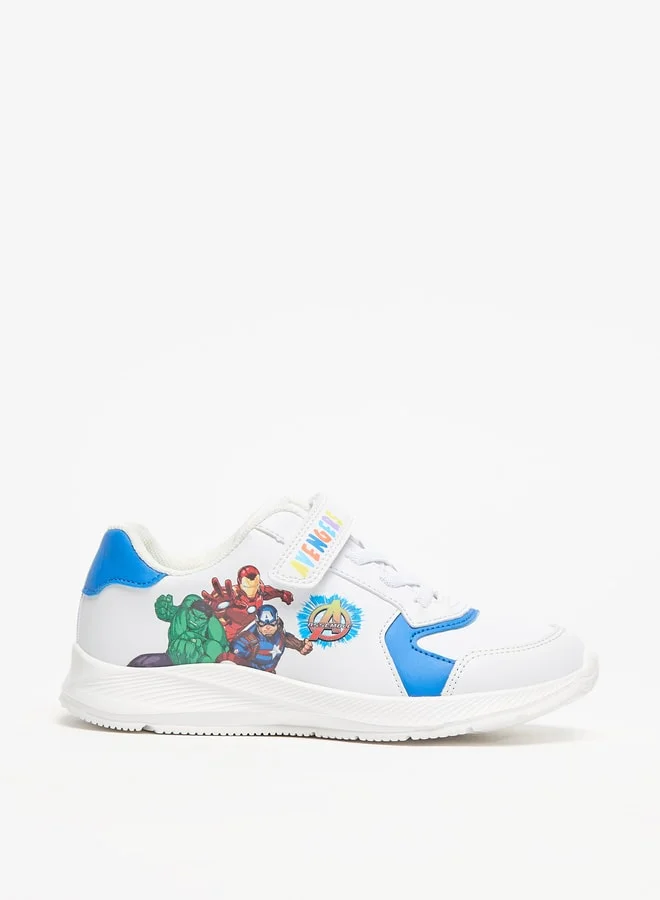 MARVEL Marvel Avengers Print Sneakers with Hook and Loop Closure